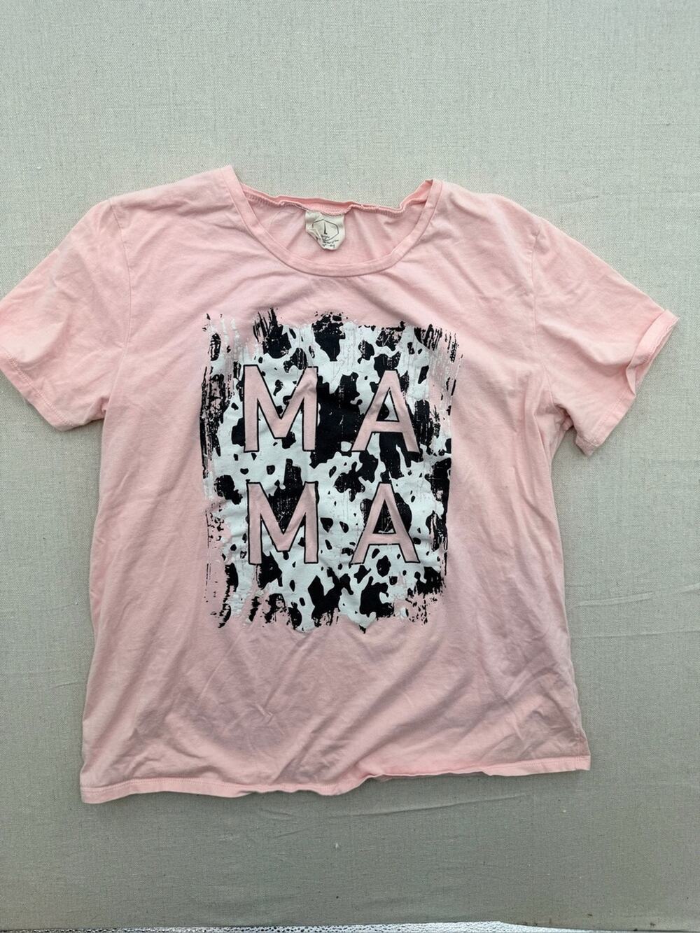 Pink "MAMA" Graphic Tee